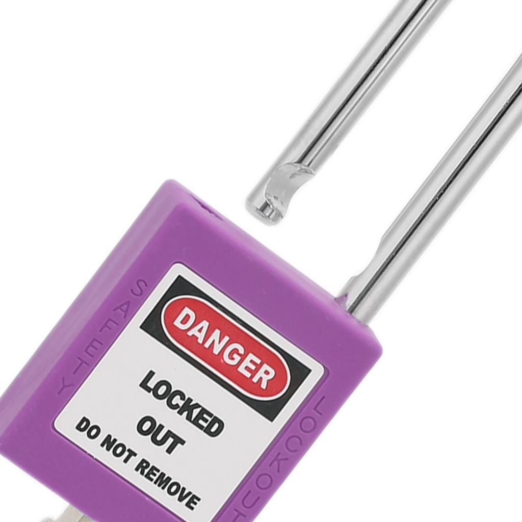 5Sets 38mm Padlock Lockout Tagout HardWearing with 10 Keys Writable Label for Machine Building Security(Green )