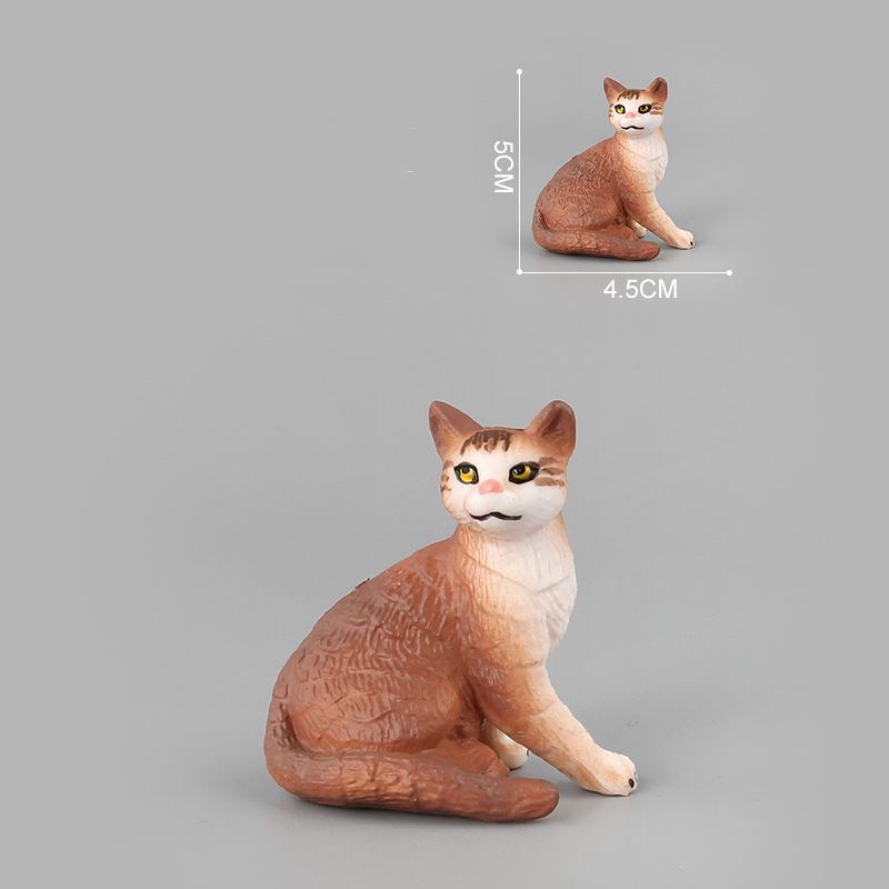 Kawaii Simulation Animal Model Cats Modeling Toy