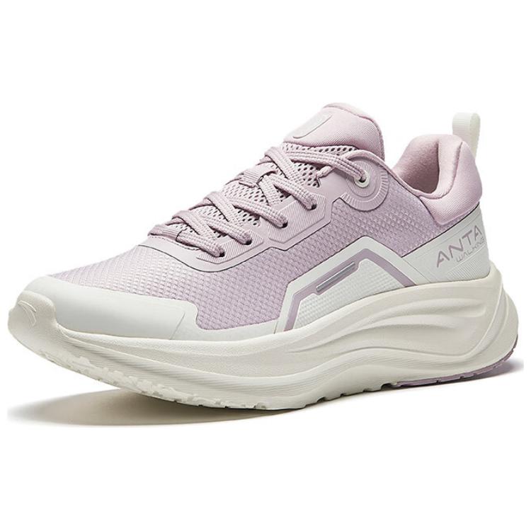 New Anta Le Dao Lightweight Cushioning Low Top Casual Running Shoes Women's Pink White 122517719-2