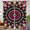Elegant Room Curtains for Living Room Trippy Vibrant Mandalas Tulle for Bedroom Home Interior Curtains 2 Pieces Window Curtain
