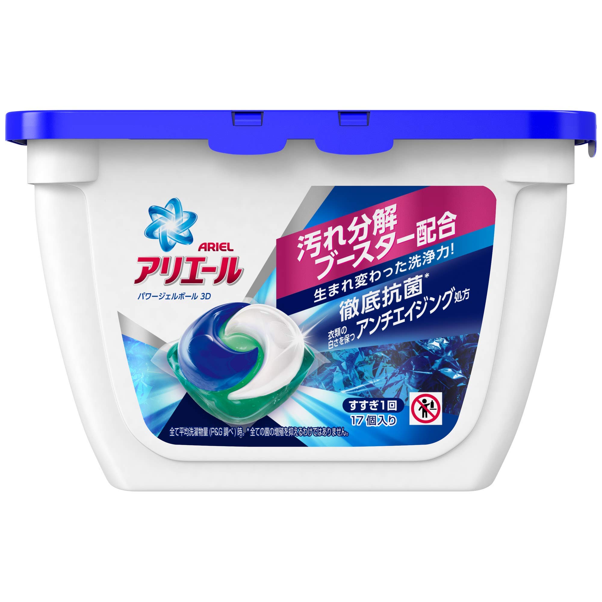 

Ariel Gel Ball Antibacterial Laundry 17 count x 4 packs Detergent,