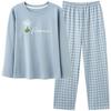 Women Suit 2PC Set Cotton Pajamas T-shirt and Pants Cotton Oversize Loose Casual Summer Suit Two Pieces Top Pants