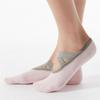 Lina Cross Yoga Socks (Pink)/Non-Slip Pilates Socks