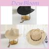Western Cowboy Sun Hat With Large Brim For Beach Outdoor Sun Protection