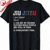 Unisexs Jiu Jitsu Definition Funny Cotton TShirt Humorous Martial Arts Print Casual Short Sleeve Crew Neck Black Tee for BJJ Fans