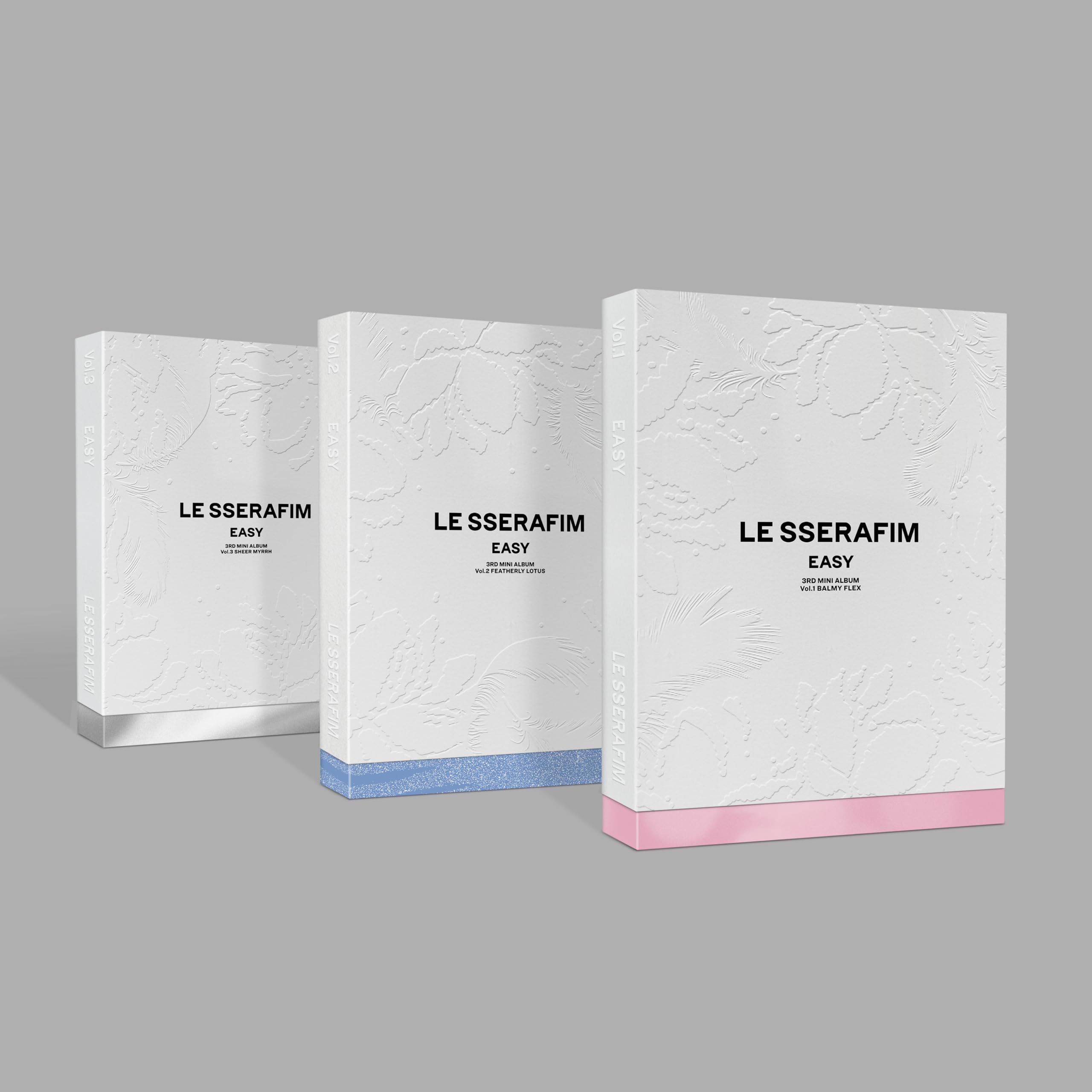 

LE SSERAFIM 3-й міні-альбом EASY (3 НАБІР) (Корейське видання)