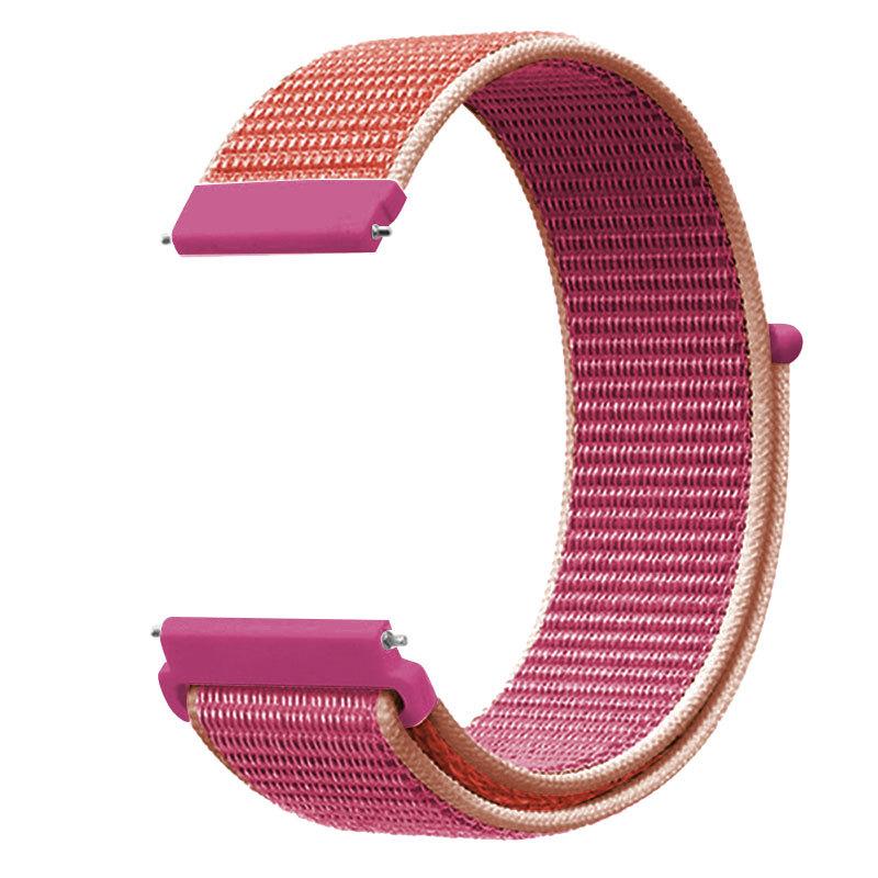 20mm 22mm Nylon Loop Band for Samsung Galaxy Watch 7/6/Classic/5/4/3/Gear S3 Wristband Huawei Watch 4/GT-2-3-Pro/Amazfit GTR/GTS