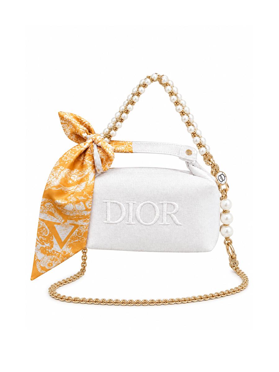 DIOR Baltā Kosmētikas Soma, Bonusa Pērļu