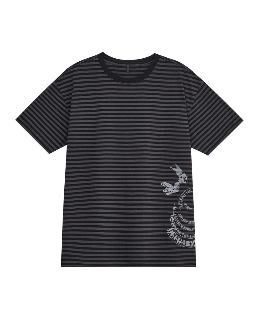 Depeugameoncheu Stripe Devil T-Shirts