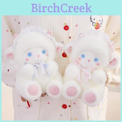 Sheep Plush Toy Soft Stuffed Animal For Sleep And Bed Decor