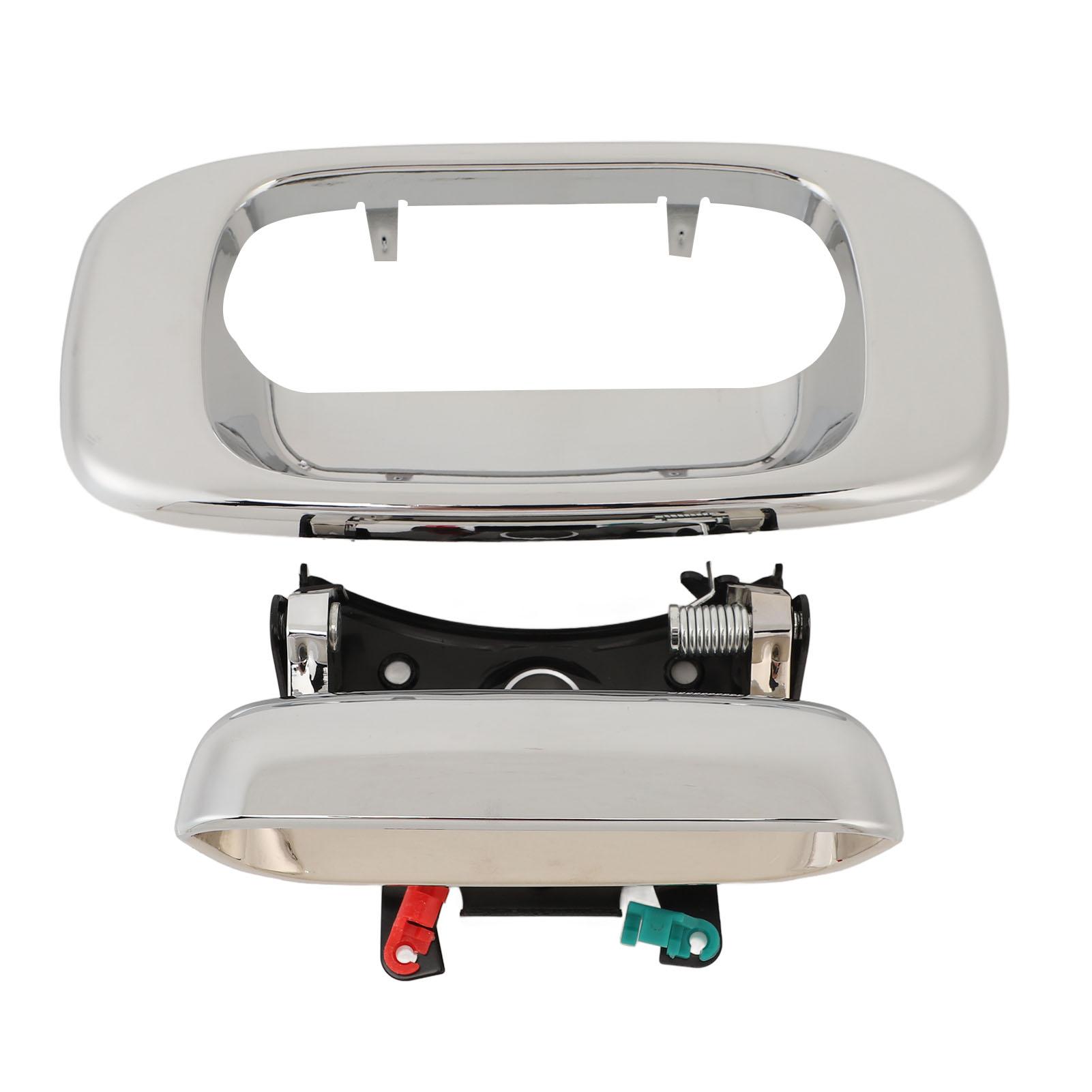 

Tailgate Handle Trim Bezel Cover 15228541 Chrome Tailgate Handle Frame for 1500 2500 3500 HD Classic Models