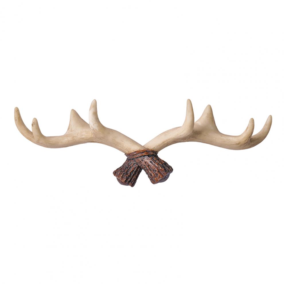 Nordischer Vintage-Wandhaken aus Hirschgeweih, rustikaler Wandhaken aus Hirschgeweih zum Aufhängen von Kleidung und Hüten