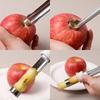 2 In 1 Retractable Stainless Steel Fruit Corer, Apple Corer, Pear Corer, Retractable Fruit Peeler
