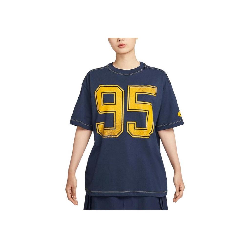 Nike Nsw Street Os S/S Baumwolle Bequem Locker Mode Vielseitiges T-Shirt Damen Tops HV4973-410