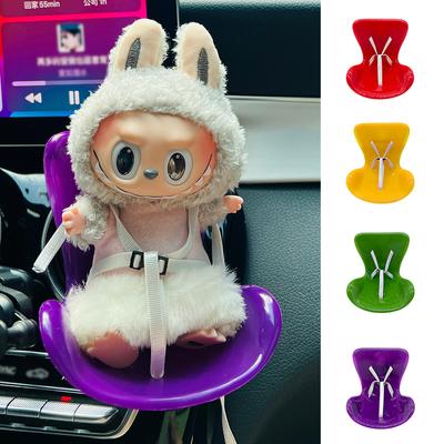Car Doll Safety Seat for OB11 Labubu Cartoon Chair Model for Labubu Car Seat Outlet Decor for Labubu Doll Car Interior Styling