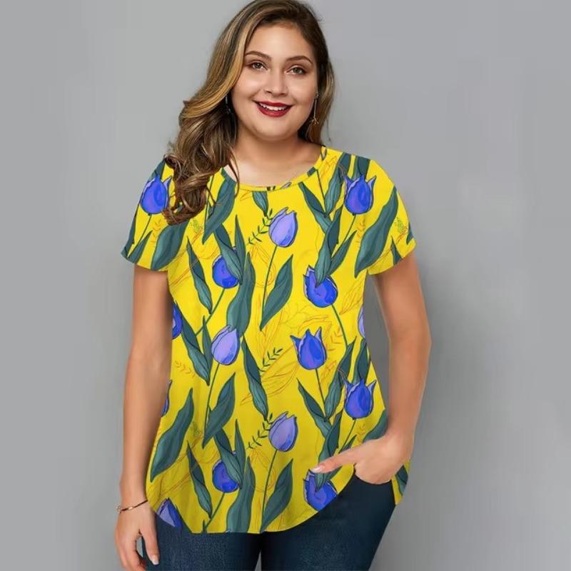 

Модная женская футболка в полоску с принтом градиента и V-образным вырезом с короткими рукавами, базовые топы, уличная одежда, летняя одежда больших размеров, женские футболки 5XL