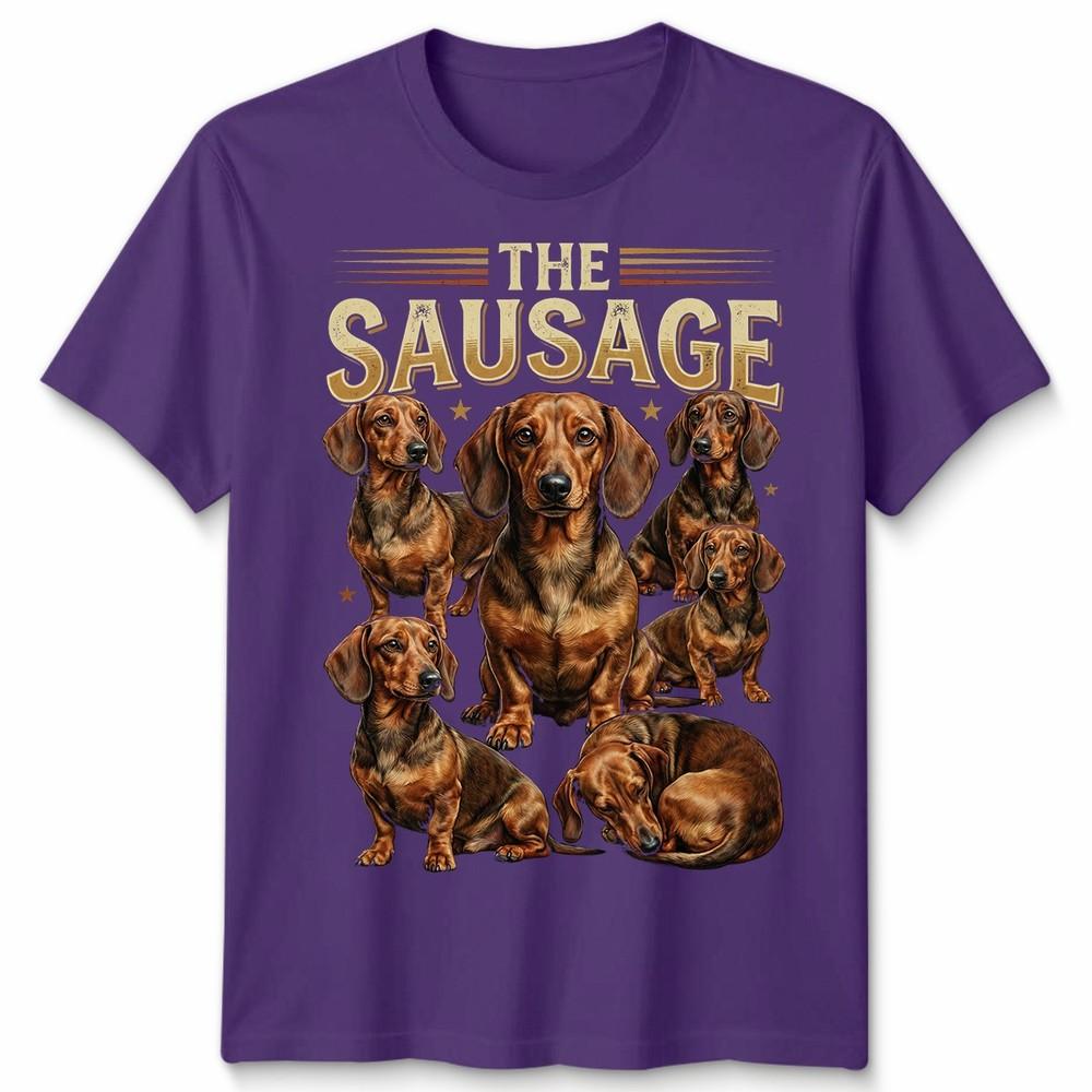 Dachshund Dog Unisexs Unisexs T Shirt Vintage 90s Retro Sausage Dog Pet Unisex Tee