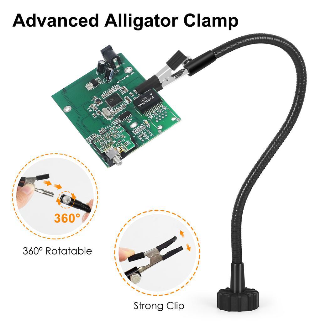 2/4Pcs Magnetic Flexible Gooseneck Metal with Alligators Clips for Helping Hands Third Hand Tool Automobile Electronics