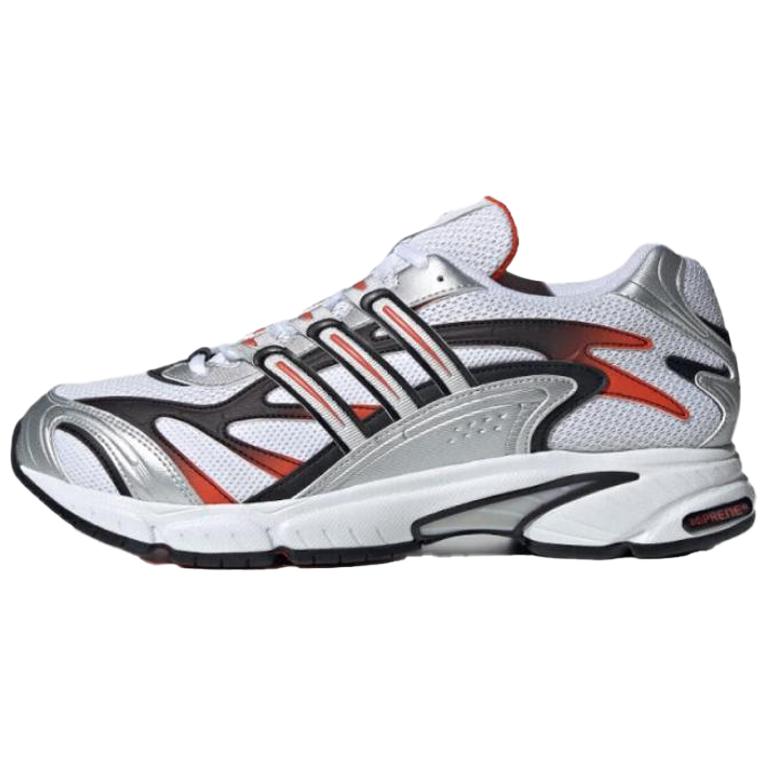 Adidas Temper Run 2.0 Comfortable Versatile Slip-Resistant Durable Low-Top Casual Running Shoes Men sneaker White Black Orange JI4642