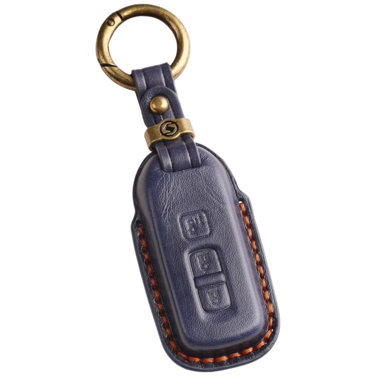 

NBOX key cover NBOX custom genuine leather key case JF1 JF2 JF3 JF4 3 button 4 button one side slide special design both sides slide button [smasol]