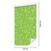 School Supplies Lime Wallpaper for Living Room and Bedroom 50x1000