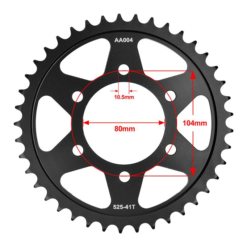 525 17T 41T Motor Bike Front Rear Sprocket Gear Wheel Cam for Kawasaki ZX-10R ZX1000 Ninja ZX-10RR ZX1002 Ninja KRT ABS