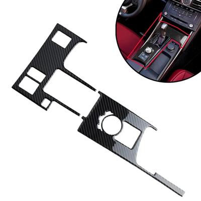 Carbon Fiber Gear Shift Box Panel Cover Console Trim Car Inner Sticker LHD/RHD For LEXUS IS250 2014-2018