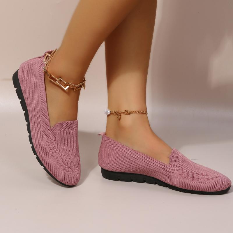 Casual Women Flats Shoes Summer Mesh Breathable Flat Socks Shoes Women Comfort Light Sneakers Slip On Loafers Zapatos De Mujer