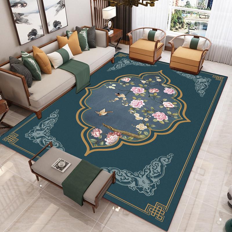 New Chinese Style Living Room Carpet Chinese Style Sofa Coffee Table Mat Bedside Classical Style Carpet