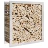 VidaXL Portant de bois de chauffage 80x28x86 cm acier inoxydable 357862