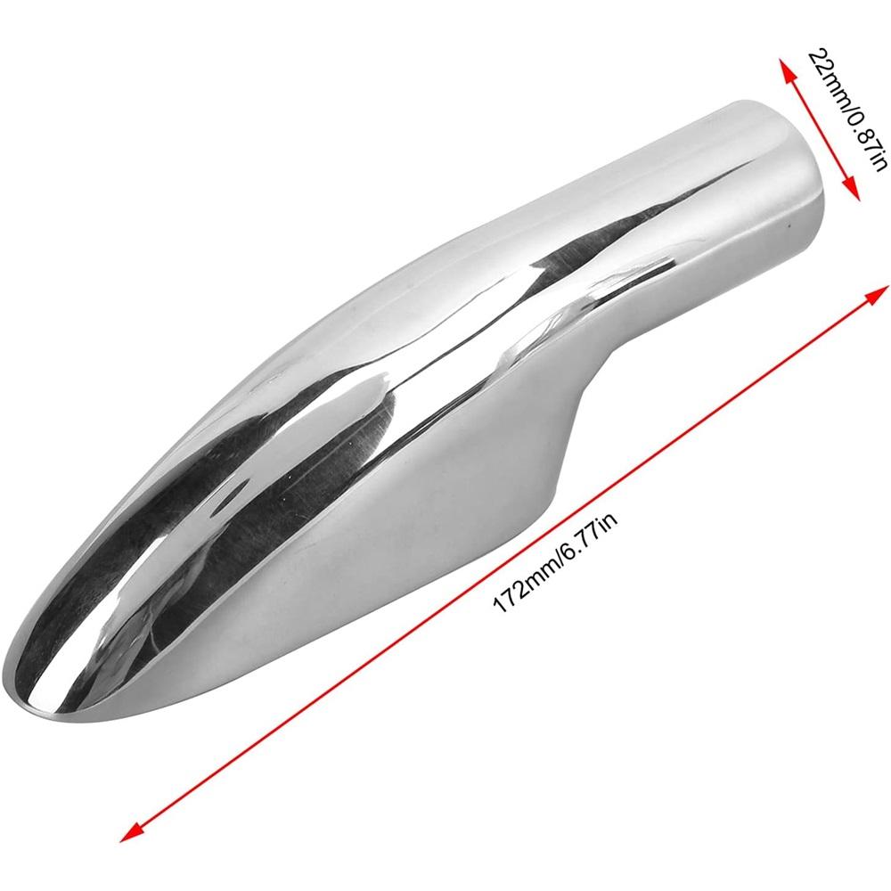 Boat Hand Rail End  316 Stainless Steel Marine Boat Hand Rail End Top Mount Hardware Fitting For 22mm Outside Diameter Tubing Or Pipe