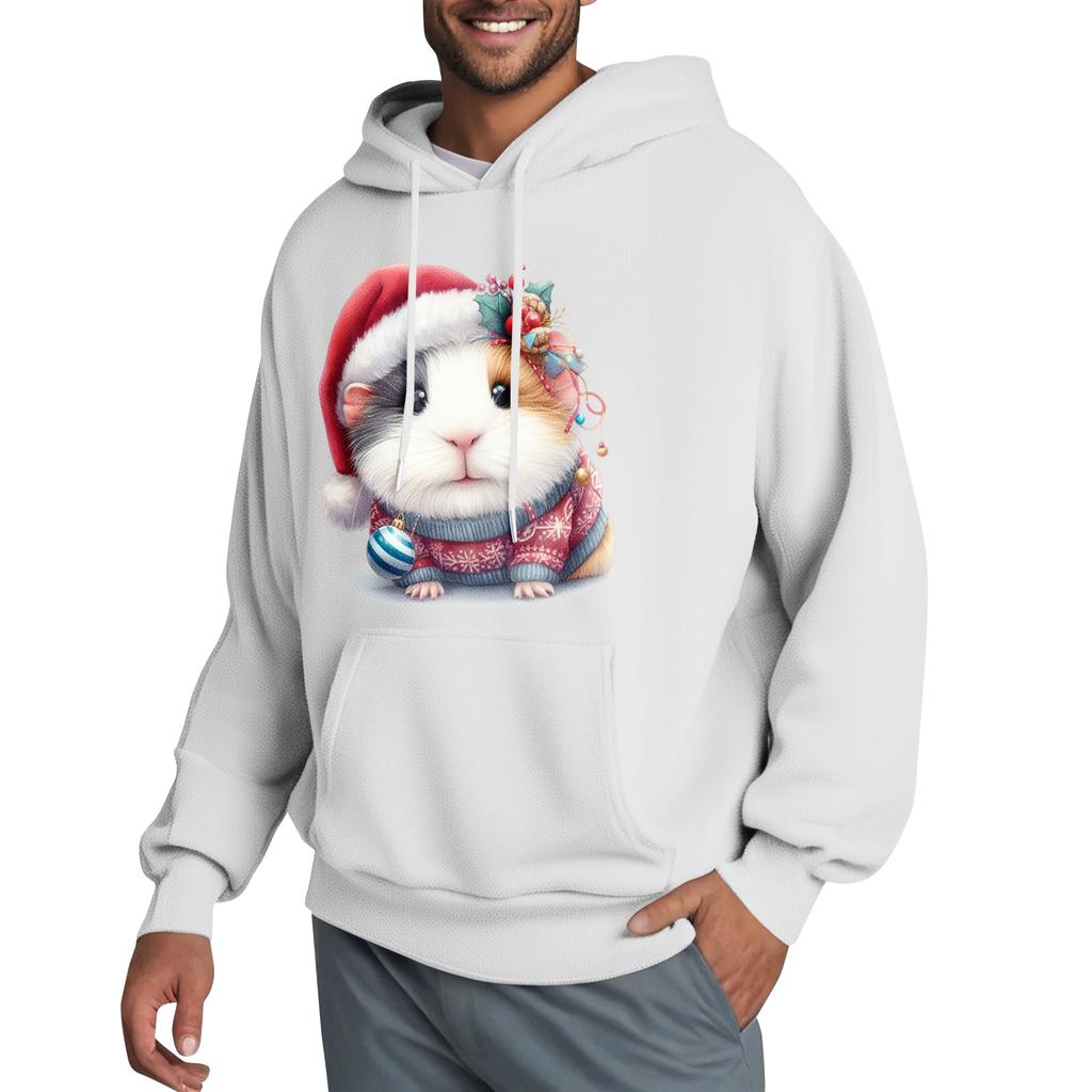 Men's Hooded Sweatshirt, Contrasting Color Sweatshirt, Sports   Casual Jacket