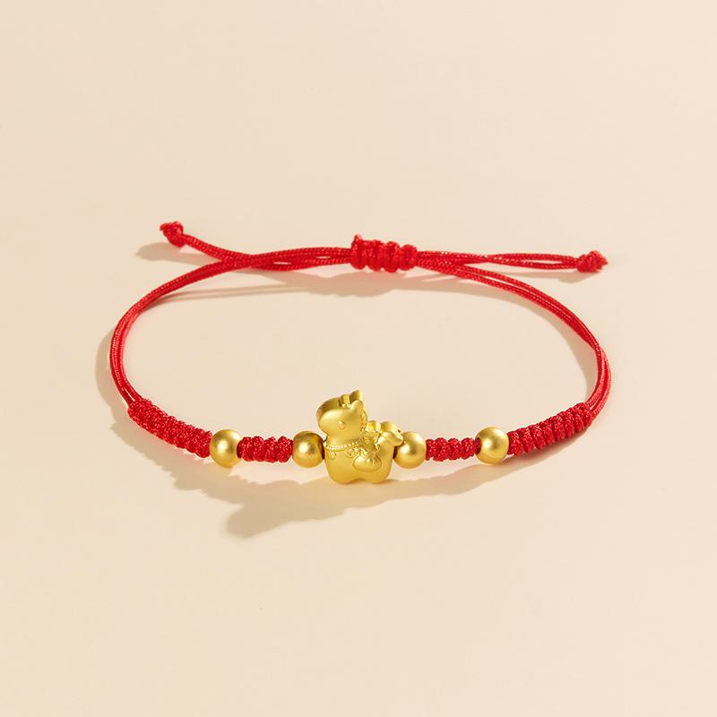 Chinese Style 2026 Horse Year Zodiac Bracelet For Women Men Lucky Hand-Woven Red Rope Bracelet New Year Jewelry Party Gift