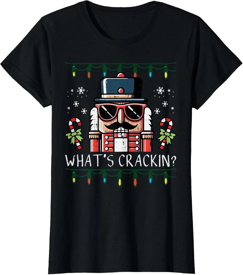 Out Here Looking Like A Snack Funny Boujee Xmas Ladies  V-Neck Tshirt S