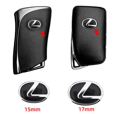 15mm 17mm Car Remote Key Logo Accessory Emblem Stickers For Lexus NX IS 250 RX GS UX RX300 RX350 CT200H GX460 ES LX Fsport GX5WT