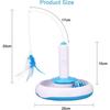 Interactive Cat Toy, Smart Cat Toy With Rolling Balls And Feather Toy For Mental Stimulation, Expandable And Foldable, Oxford Cloth And High Density P