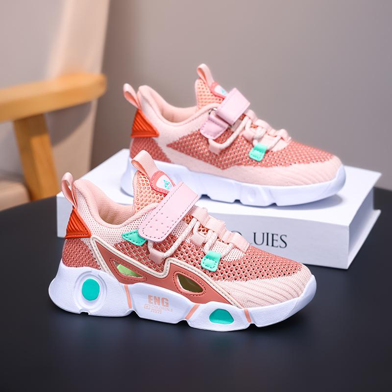 Fashionable Summer Children's Mesh Hollow Casual Shoes Boys' Sports Shoes Breathable, Lightweight, Non Slip Tennis Girls' Sports
