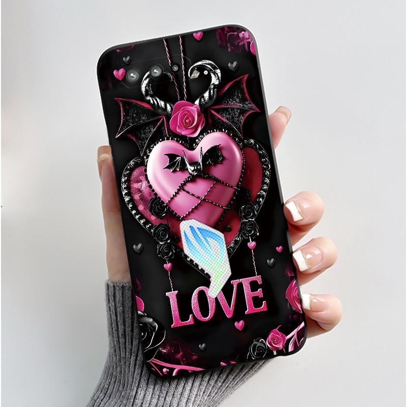 For Asus ROG Phone 5 5s Case Luxury Cute Love Rabbit Funny Soft TPU Silicone Protective Back Cover For Asus Rog 5 5s Phone Case
