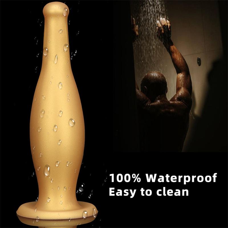 Gin Bottle Oversized Soft Posterior Anal Plugs Silicone Anal Dilator Female Toys Masturbator Anal Products
