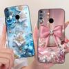 For Tecno Spark 4 Case KC8 Luxury Flowers Butterfly Painted Cover Soft Silicone Case For Tecno Camon 12 Camon12 CC7S Spark4 Bags