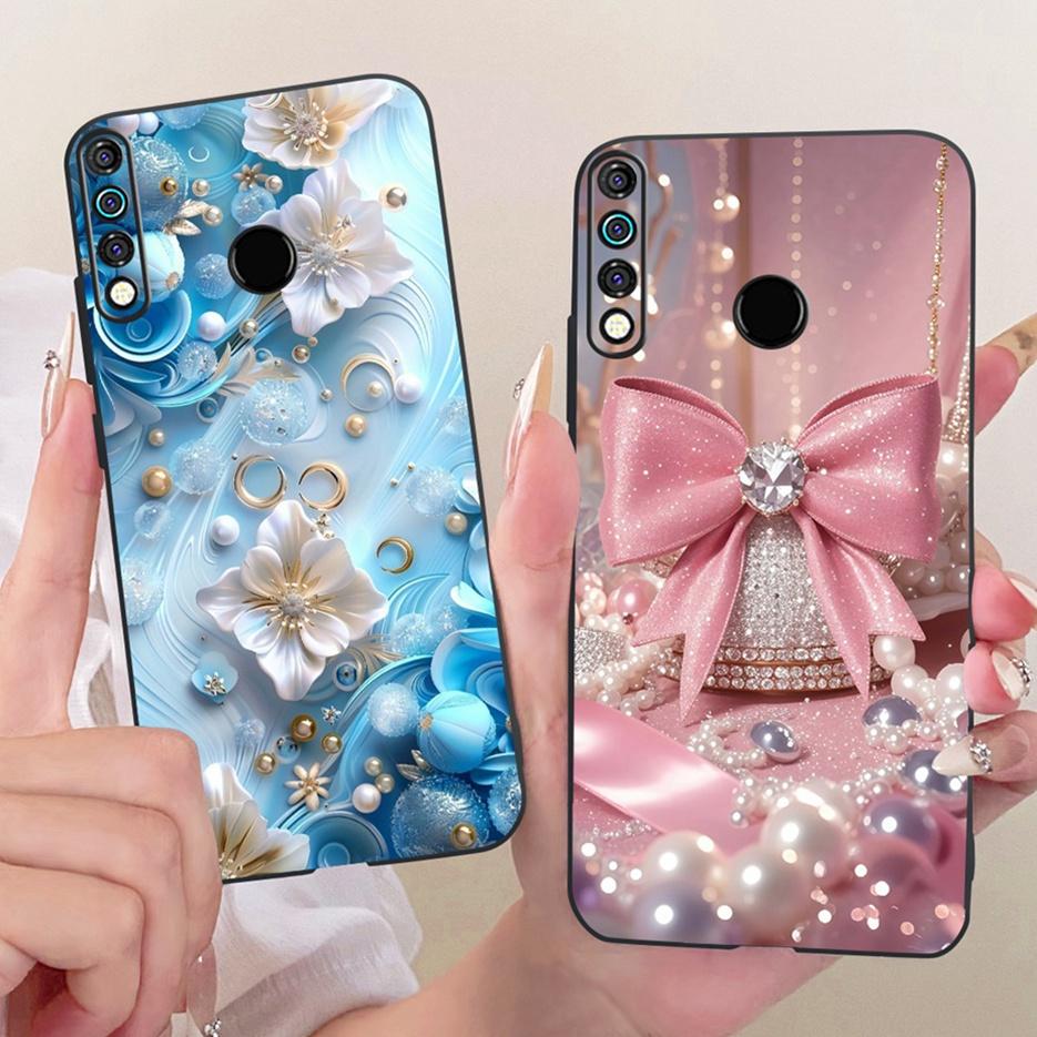 For Tecno Spark 4 Case KC8 Luxury Flowers Butterfly Painted Cover Soft Silicone Case For Tecno Camon 12 Camon12 CC7S Spark4 Bags