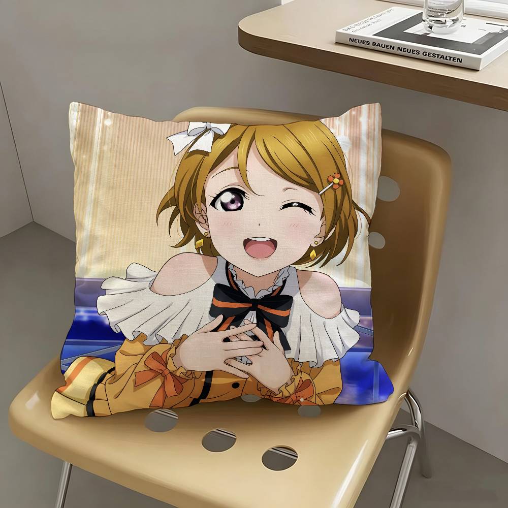 1pc Anime Hanayo Koizumi Pillow Case Fashion Square Pillowcase Bedroom Sofa Room Ins Decoration Leisure