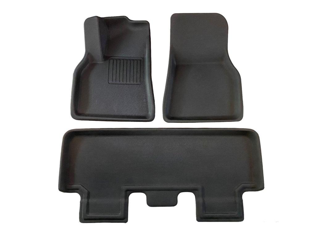 Non-Slip XPE TPE Floor Mats & Trunk Mat for Tesla Model 3/Y, Left & Right-Hand Drive, with Backrest & Foot Pads