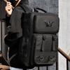 Fashion New Men's Multi-functional Canvas Backpack Waterproof Lightweight Travel Backpack Outdoor Breathable Wear-resistant Sports Backpack