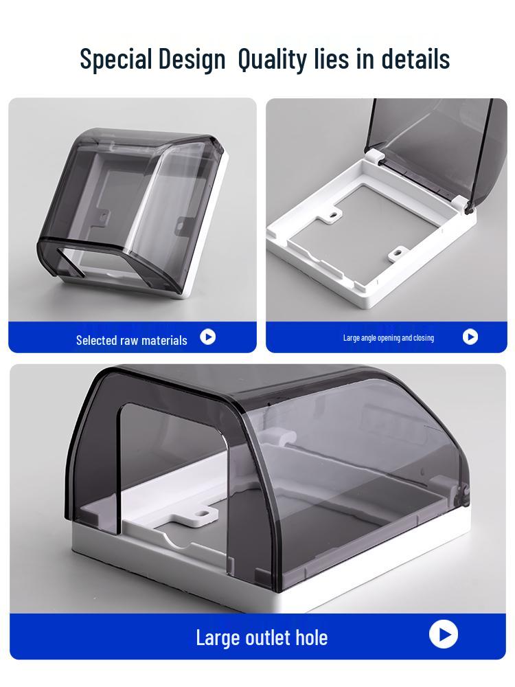 Outdoor Recessed Weatherproof Socket Cover with Screw Installation