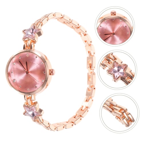 LIFKOME Women's Watch with Star Diamond Bracelet, Waterproof Quartz Watch, Delicate Wrist Decoration, Fashion Watch for Women