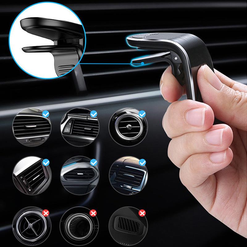 Universal Magnetic Car Phone Holder In Car Phone Stand Clip Mount Car Magnetic Phone Holder for iPhone 15 14 Pro Samsung Xiaomi