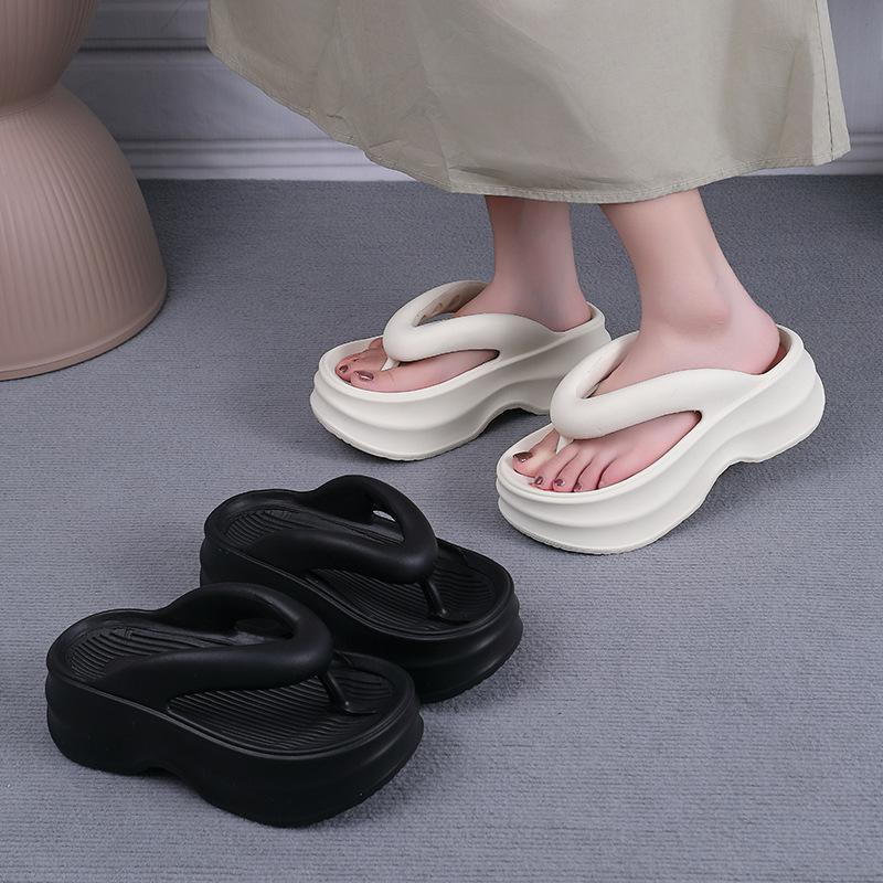 Fashion 2025 New Arrival Platform Flip Flops Women Summer Slippers Female High Heel Shoes Mix-colors Soft Sole Girls Beach Street Slides