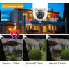 1080P 400/200W Outdoor-Sicherheits-Solarkamera 2MP Panorama-PTZ-Kamera Zwei-Wege-Audio PIR-Bewegungssensor Netcam