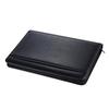 A4 PU Zippered Folder Document Case Portfolio Organizer Memo Pad &Caculator